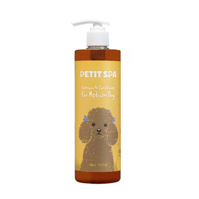 

PETITSPA pet shower gel & hair care conditioner dog bath shampoo bath shower gel for medium-sized dogs 500ml South Korea imported Jingdong overseas direct mining