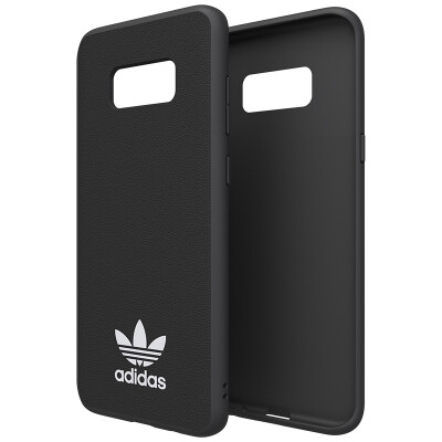 

Adidas 28201 Adidas clover classic simple TPU drop anti-slip mobile phone case for the Samsung S8 edge 6.2 inch black and white