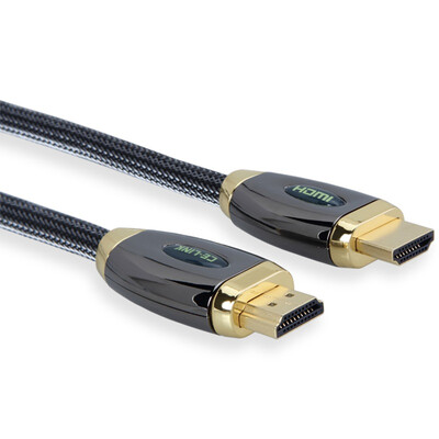

CE-LINK HDMI cable HD cable 5 meters computer HDTV monitor projector line support 4K 2K zinc alloy braided mesh 2392