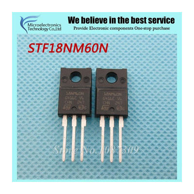 

10pcs free shipping STF18NM60N 18NM60N TO-220F MOSFET N-channel 600 V 027ohm 13A MDmesh new original
