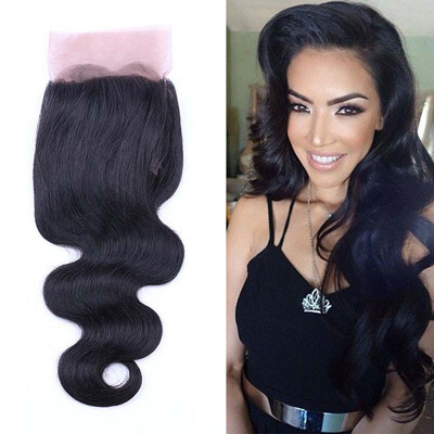 

7A Brazilian Virgin Hair With Lace Closure Stema Hair Brazilian Body Wave With Closure Brazilian Virgin Hair With Closure