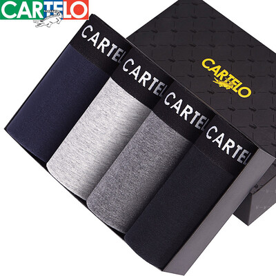 

(CARTELO) мужское нижнее белье удобные дышащие брюки для брюк из хлопка для брюк мужские 4 подарочная коробка XXL (180/105)
