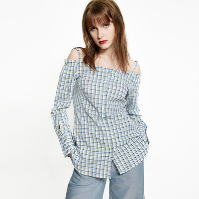

UR Women &39s Women&39  Sling Plaid Shirt Blanket WH08S2BN2000 Miscellaneous