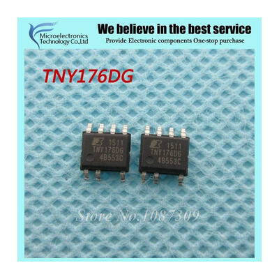 

10pcs free shipping TNY176DG TNY176 SOP-8 AC/DC Converters 15W (85-265 VAC) 19 W (230 VAC) new original