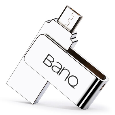 

banq T96 all-metal 16GB мобильный телефон U диск USB3.0 + Micro USB двойной интерфейс мобильный телефон двойной использование U диск снег серебристый