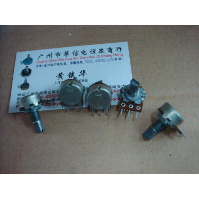 

16 single-axis length associated potentiometer B100K half 15F