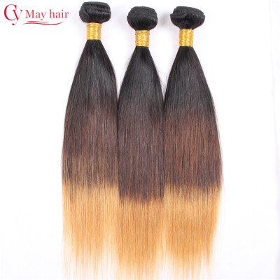 

Ombre 1B/4/27 Brazilian Straight Hair 3 Bundles Raw Brazilian Ombre Hair Weave 3pcs/lot Ombre Human Hair Extensions