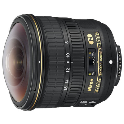 

Nikon AF-S Fisheye Nicole 8-15mm f 35-45E ED Lens