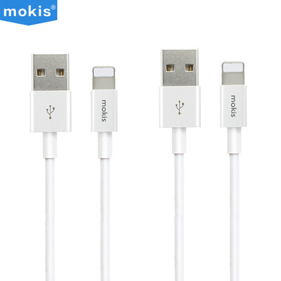 

【2 установлен】 Moxi (mokis) Кабель данных Apple / кабель для зарядки / кабель для передачи данных iphone6s / 7s / 1 метр белый для iphone / ipad и т. Д.