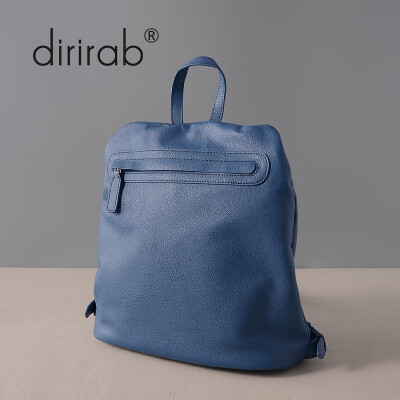 

Dirirab genuine leather women's backpack simple handbags fashion casual shoulder bag large capacity street travel student bag