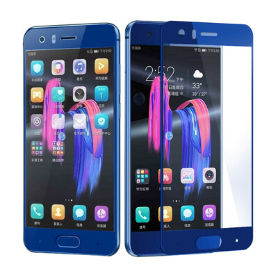 

[2] Длинный нагруженный стали пассажирской Huawei слава 9 фильма полного экрана высокой четкости пленка, покрывающая взрывозащищенного сотового телефона защитной пленки стало применяться слава 9 (синяя)