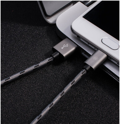 

MK Micro USB Cable Braided Wire Metal Shell Gold-plated Connector Android USB Data Cable for Samsung Sony Xiaomi Huawei