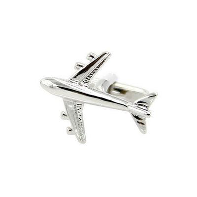 

Yoursfs Airplane Plane Cufflinks for Fathers Day with a Presentation Gift Box Silver