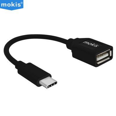 

Mokis (mokis) Type-C to USB2.0 OTG / otg data cable / usb line music as / Huawei P9 computer board external U disk mouse adapter 0.15 m black