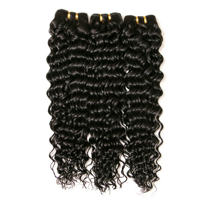 

Grade 7A Peruvian Virgin Hair Deep Wave 3 pieces Peruvian Curly Hair 100% Human Hair 8''-28'' Peruvian Virgin Hair Free Shipping