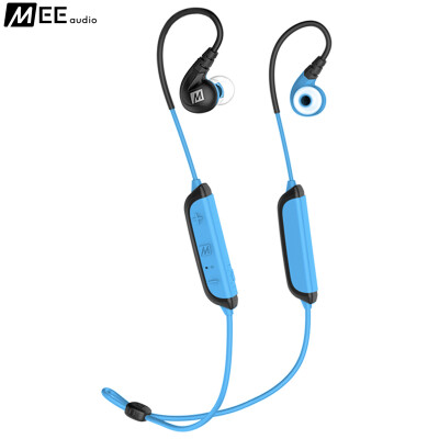 

MEELECTRONICS X8 Bluetooth Wireless Ear Earphone Wire With Microphone Headset Blue