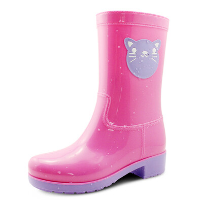 

DRIPDROP rain boots in the tube fashion cute pet waterproof rain boots rubber shoes water shoes P003 pink 36 yards