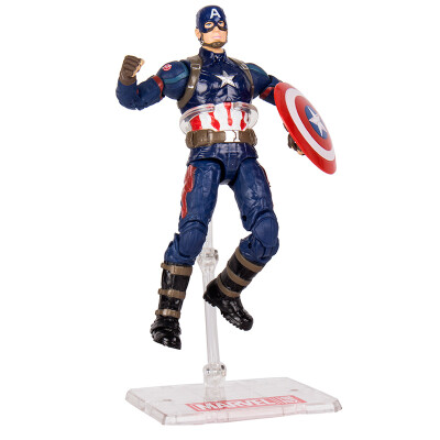 

Marvel Avengers Alliance for children's toys Captain America doll doll model joints movable desk ornaments with a base color boxed 7-inch