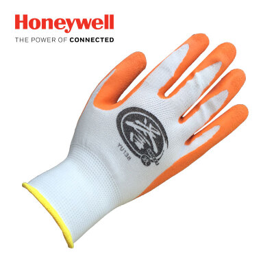 

Honeywell (Honeywell) labor insurance gloves natural latex work gloves palm dip anti-skid wear-resistant oil machine protective gl