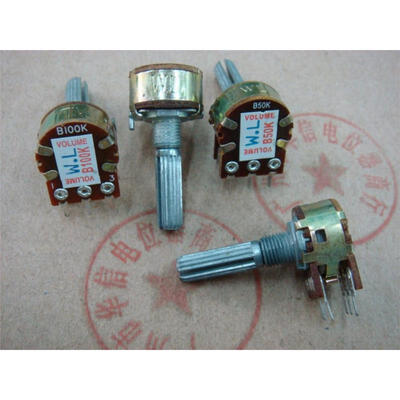 

Double WL B20K B50K B100K volume potentiometer -25MM