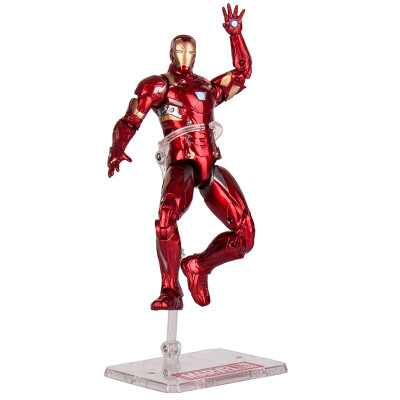 

Marvel Avengers children's toys, iron Man doll model joint movable desk ornaments with a base color boxed 7-inch