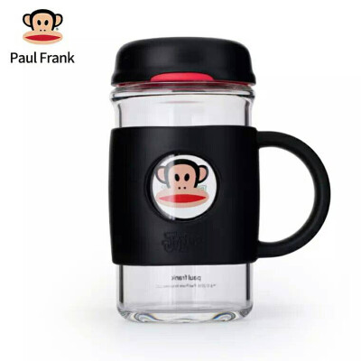 

Monkey (Paul Frank) Glasses Men and Women Business Office Cups Portable Water Cups Cups Student Cups Hand Cup 420ml Black PFD027