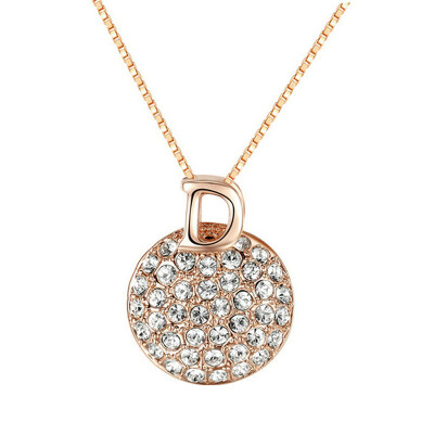 

Yoursfs Fashion Zetters D Round Pendant Necklace For Women New Sell Jewelry