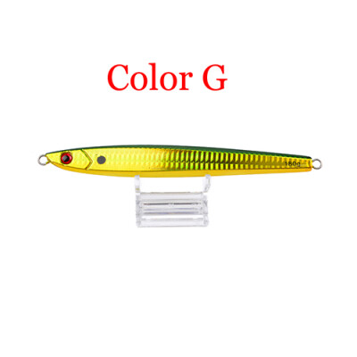 

1PC Jigging Lure Lead 190G 17CM Jigging Lure Lead fish Metal Jig Fishing Lure Paillette Knife Wobbler Artificial Hard Bait Laser