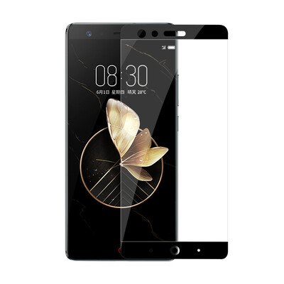 

2 Pack Langke Nubian z17 tempered film nubia Z17 full-screen coated steel film high-definition explosion-proof mobile phone protective film for Nubian Z17 black