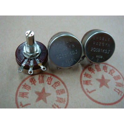 

Wirewound potentiometers RA25YN 20S B1K
