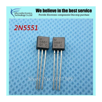 

100pcs free shipping 2N5551 06A 160V Bipolar Transistors - BJT NPN Gen Pur SS TO-92 new original