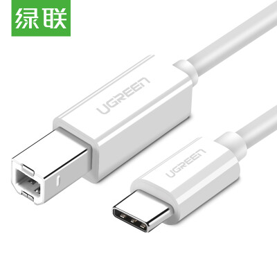 

Зеленый сустав (UGREEN) Type-C к USB кабеля принтер просо Huawei Apple, ноутбук линия передачи данных стороны порта принтера высокоскоростной белой 40417 1,5 м