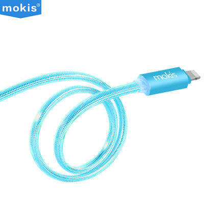 

Moxi (мокис) Apple Andrews алюминиевое желе ткацкая линия данных / двух-в-одном двухсторонний штекер двойной зарядки линии / Micro USB мобильный телефон кабель данных 1 м синий