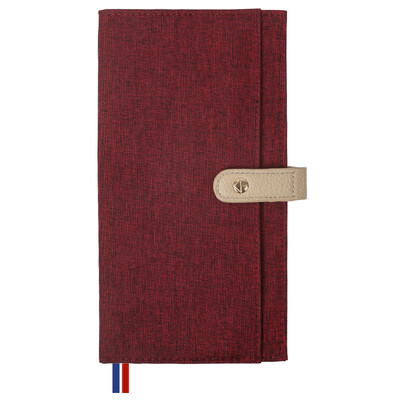 

Kinbor cotton&linen travel handbook notebook recipe core schedule handbook blue sky DTC0005