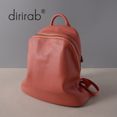 

Dirirab Genuine Leather first layer of leather shoulder bag female backpack fashion soft leather bag anti-theft travel bag