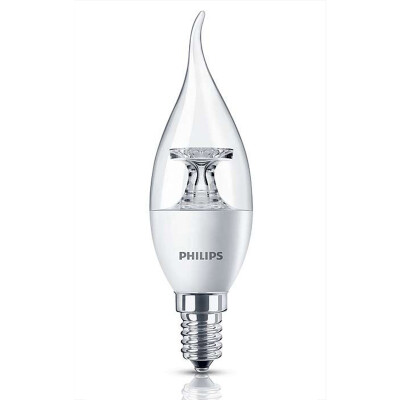 

Philips (PHILIPS) Светодиодная лампа, качающаяся пузырьковая пена 5W E14 маленькая винтовая горловина 2700K желтый свет одиночный теплый белый