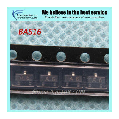 

50pcs free shipping BAS16 SOT23-3 Purpose Switng Switng Diode 80V 100nA new original