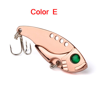 

1PC Spoon Fishing Lure 8# Silver Hook Bass Baits 3 Colors Spoon Metal Lures 5.3cm-2.09"/10.77g-0.38oz Fishing Tackle