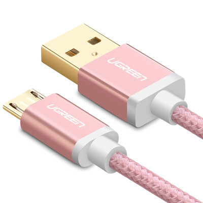 

UGREEN Micro USB 2A Fast-Charging Cable 30665 1m Rose Gold