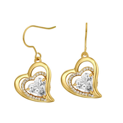 

Yoursfs@ Romantic Heart of Shape Promise Dangle Earrings For Women Vintage Earring Jewelry Christmas Gifts Online Shopping India