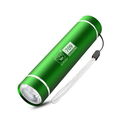 

Smile Shark 709 green light pocket mini flashlight mini portable outdoor portable small home