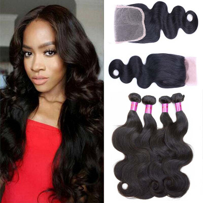 

Peruvian Virgin Hair Body Wave With Closure Queen Hair Products With Closure Bundle Peerless Peruvian Body Wave With Closure