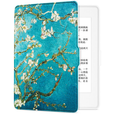 

Pottery fit Kindle 958 version of the protective cover shell Kindle Paperwhite 123 electric paper book sleeping leather white - Van Gogh apricot