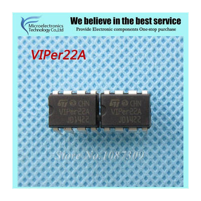 

10pcs free shipping VIPER22A VIPER22 DIP-8 AC/DC Converters Low Power OFF-Line S new original