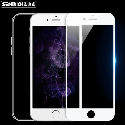 

【Mobile Case Shell Two-piece Set】 Sendaway Apple iPhone6 ​​/ 6s Case Shell Case TPU Transparent Soft Shell Full Screen Silk Screened Glass Film White