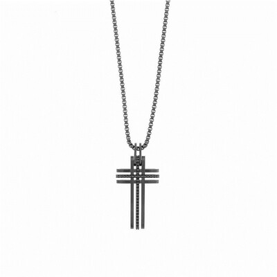 

Сваровский Swarovski Бенгалии Креста Мужской крест черных длинные ожерелья дикие аксессуары 5070473