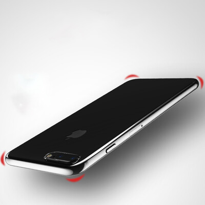 

(Baseus) iphone6 ​​/ 6s плюс прозрачный корпус мобильного телефона мягкие комплекты TPU панели защиты от падения безопасности Apple 6 / 6S Plus серии пылезащитных моделей 5,5 дюймов через черный