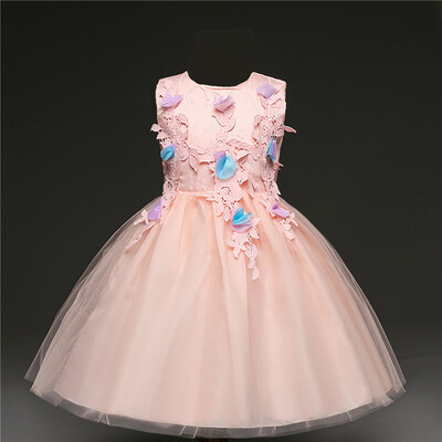 

NEW High Grade Girls Princess Stereo flower Dress Pageant Communion Formal Party Wedding Ball Gown Bridesmaid Dresses