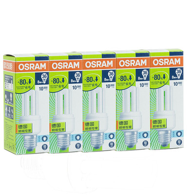 

OSRAM OSRAM Mini Value Star Energy Saving Light 8W Warm White E27 Five Pack