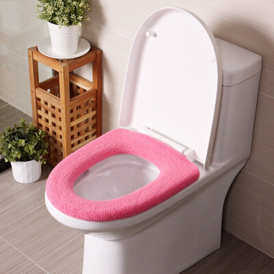 

Jingdong supermarket Ou Runzhe toilet pad plush warm toilet toilet seat pad mixed color 4 sets